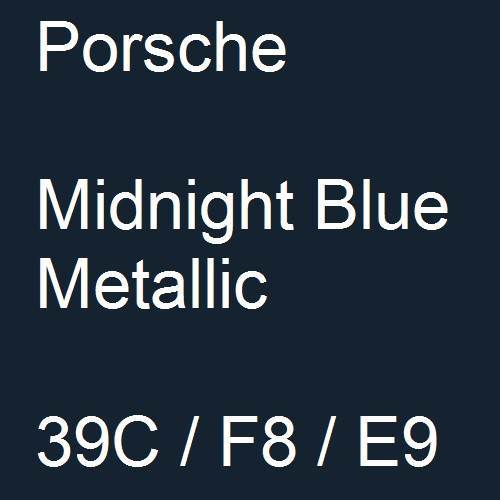 Porsche, Midnight Blue Metallic, 39C / F8 / E9.